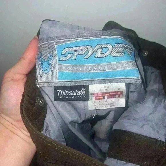 Spyder woman’s ski pants size 10 brown with thinsulate insulation - Picture 2 of 5